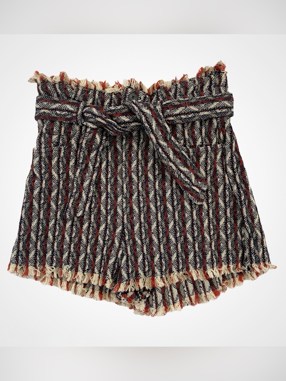 IRO Vanity Striped Mini Shorts NWT